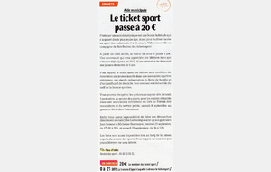 Ticket sport municipal 2018