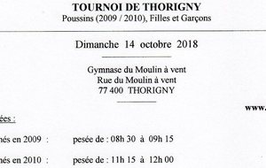 Tournoi Thorigny 14 octobre 2018
