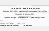 Tournoi Crouy sur Ourcq 16 décembre 2018